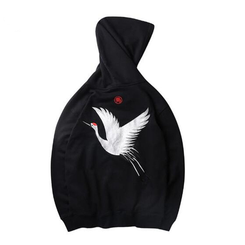 MAVORE Black Print Hoodie