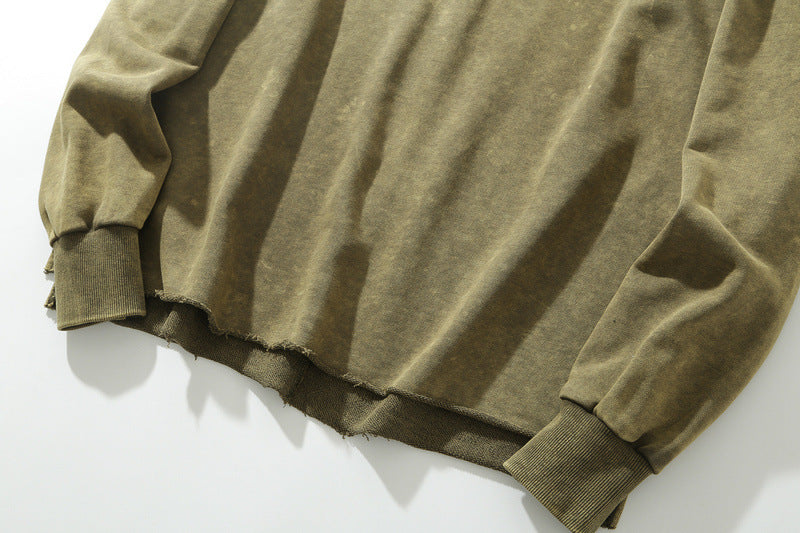 MAVORE Round Neck Green Sweater