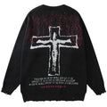 MAVORE "Jesus" Oversized Sweater