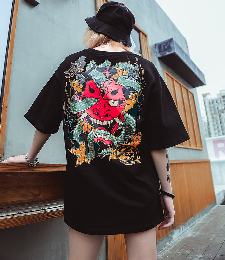 MAVORE Dragon Print T-Shirt