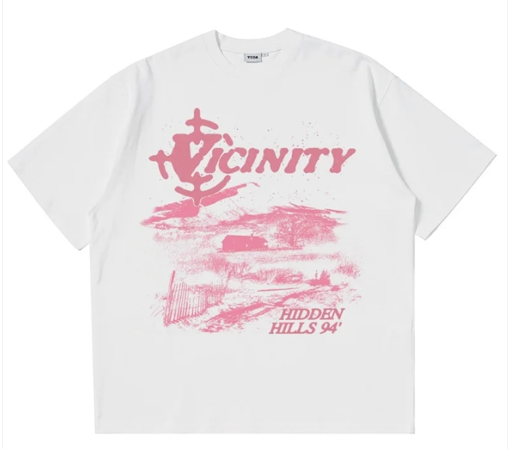 MAVORE Oversized Print T-Shirt White