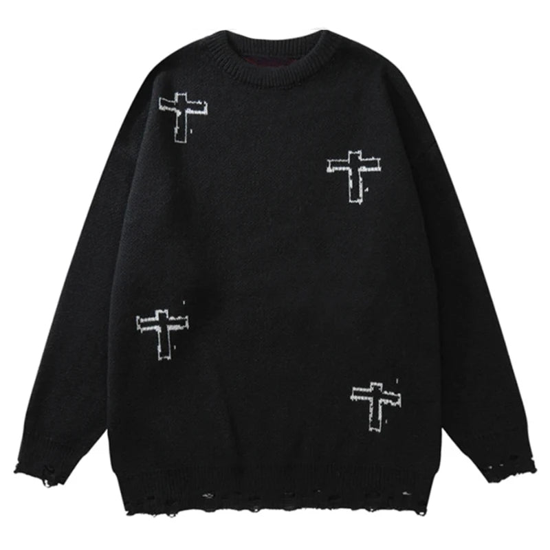 MAVORE "Jesus" Oversized Sweater