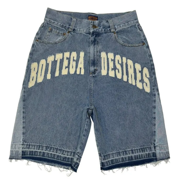 MAVORE Embroidered Jean Shorts