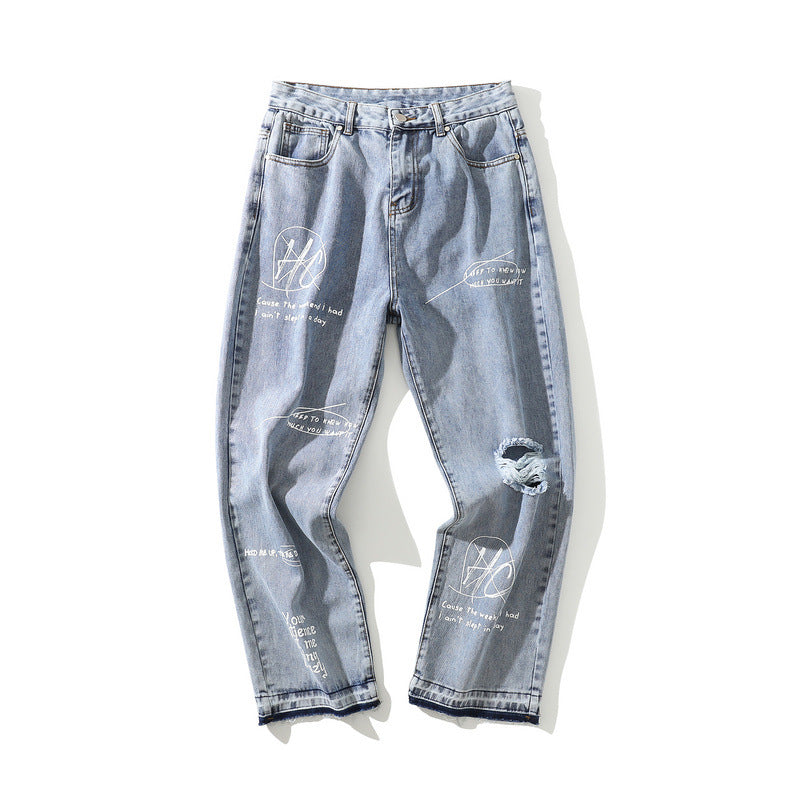 MAVORE Loose-Fit Light Jeans