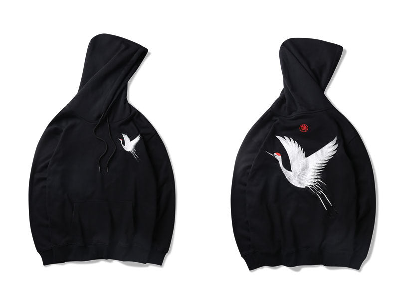 MAVORE Black Print Hoodie