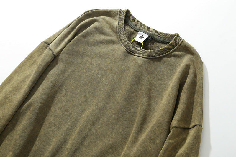 MAVORE Round Neck Green Sweater