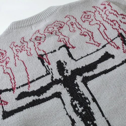 MAVORE "Jesus" Oversized Sweater
