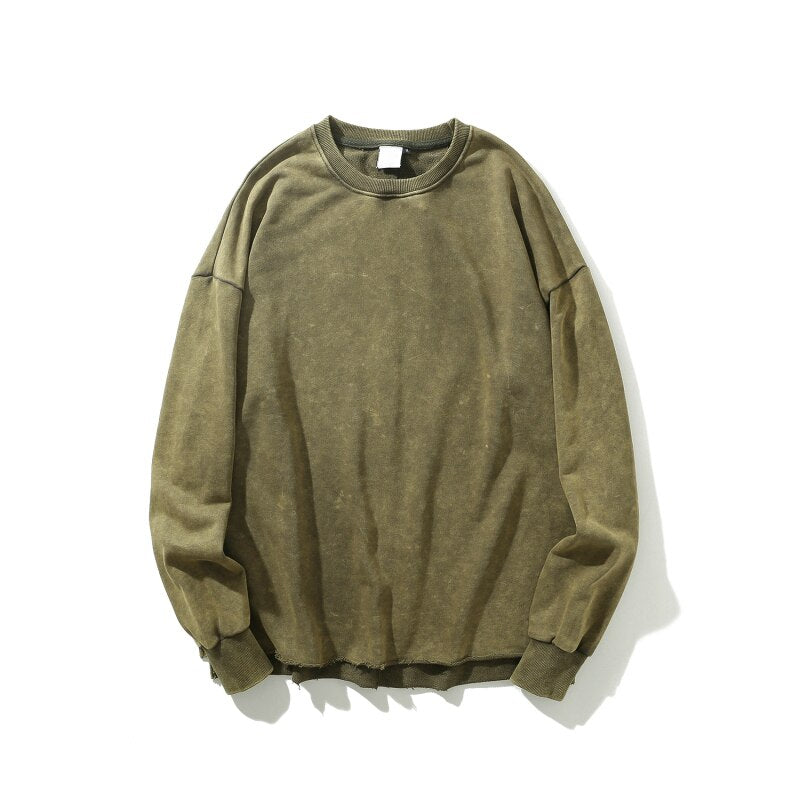 MAVORE Round Neck Green Sweater