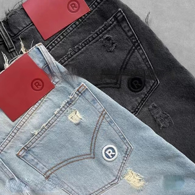 MAVORE Ripped Denim Shorts