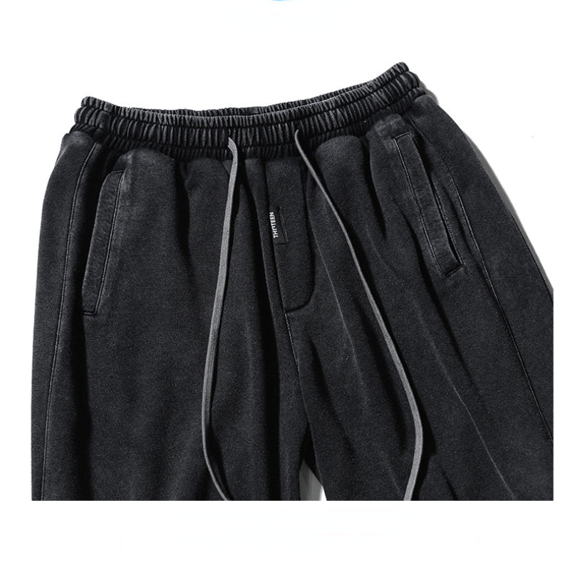 MAVORE Washed Black Shorts