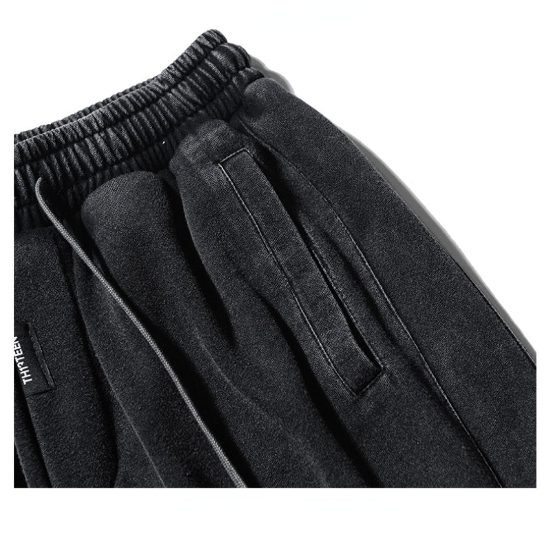 MAVORE Washed Black Shorts