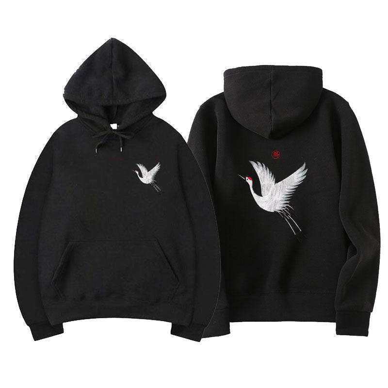 MAVORE Black Print Hoodie