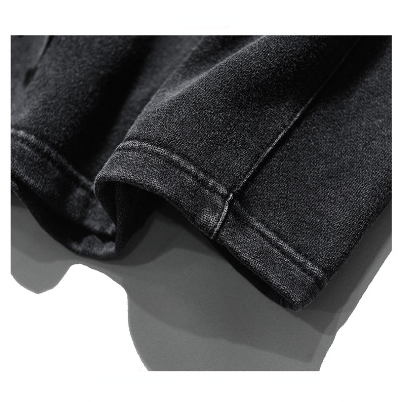 MAVORE Washed Black Shorts