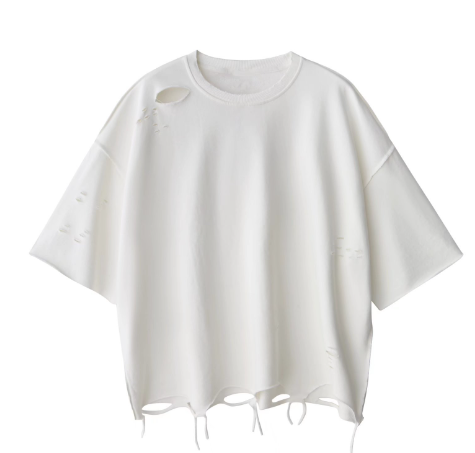 MAVORE Oversized Ripped Shirt