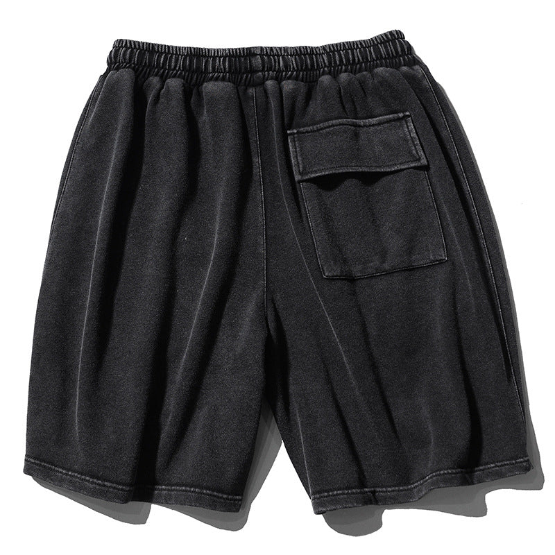 MAVORE Washed Black Shorts