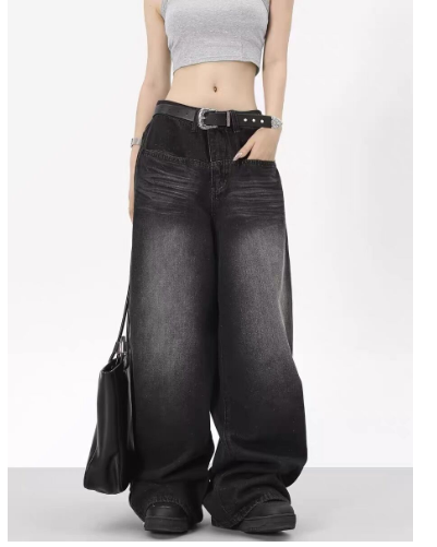 MAVORE Black Baggy Jeans