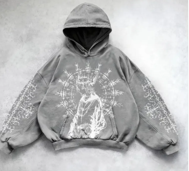 MAVORE Oversized Print Hoodie