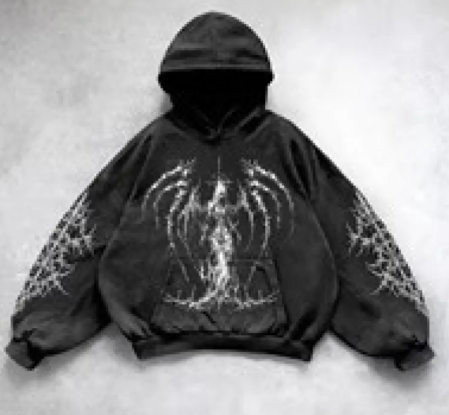 MAVORE Oversized Print Hoodie