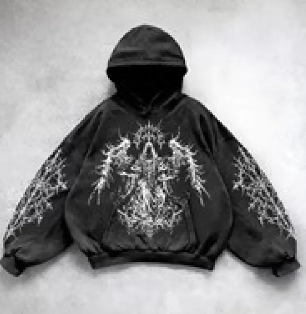 MAVORE Oversized Print Hoodie
