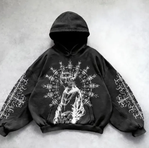 MAVORE Oversized Print Hoodie